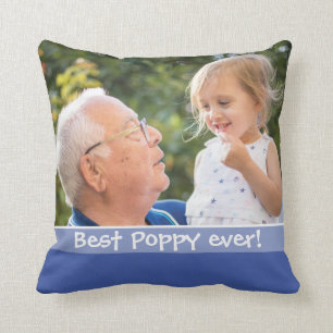 Coussin Meilleur Poppy Jamais Vous Aimez Plus 2 Photo Bleu