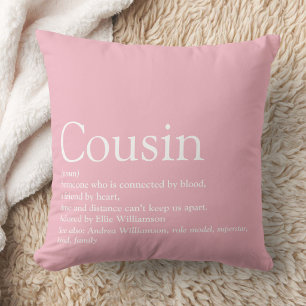 Coussin Meilleure Cousine Ever Définition Rose Féminin