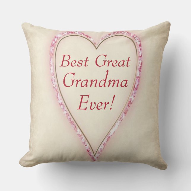 Coussin Meilleure grand-mère (Recto)