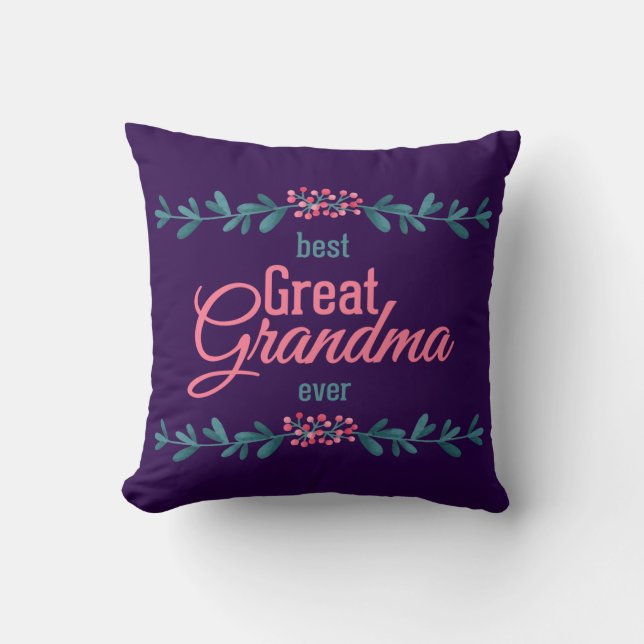 Coussin Meilleure grand-mère (Recto)