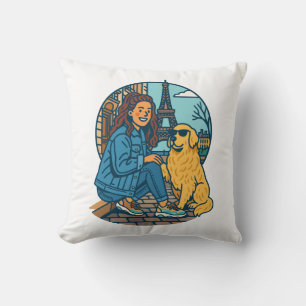 Coussin Meilleure maman de chien à Paris