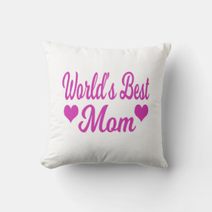 Coussin Meilleure Maman du Monde Rose