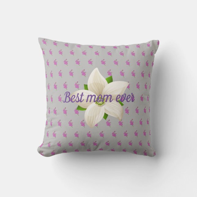 Coussin Meilleure maman jamais (Recto)