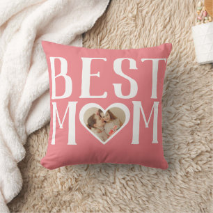 Coussin Meilleure maman jamais   Cute 1 Photo Joyeuse Fête