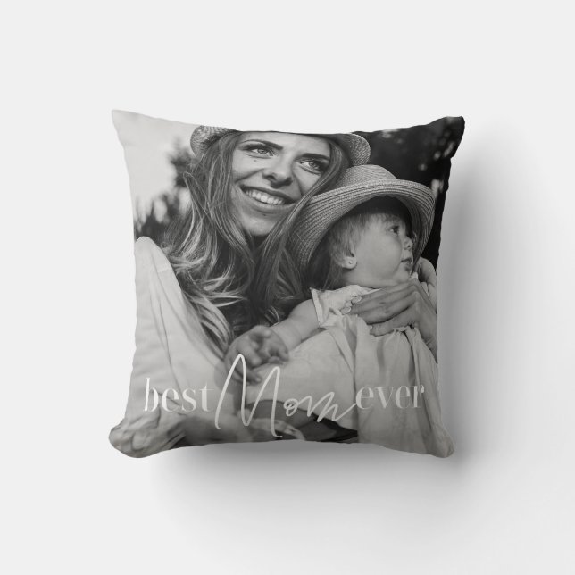 Coussin Meilleure Maman Jamais Moderne Classique Simple Ph (Recto)