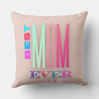 Coussin Meilleure maman jamais Personnaliser photo de fami