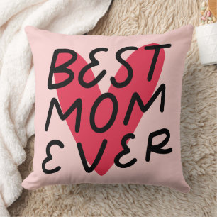 Coussin Meilleure Maman Jour de la main moderne