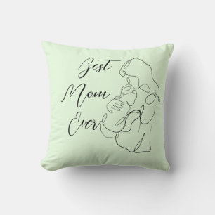 Coussin Meilleure maman toujours tendance une ligne bébé m