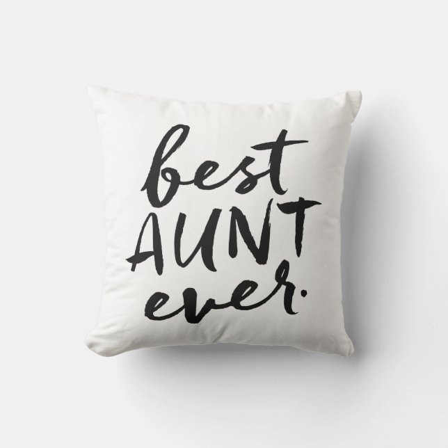 Coussin Meilleure tante Ever (Recto)