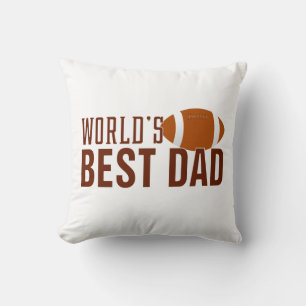 Coussin Meilleure typographie de papa du monde Football Je