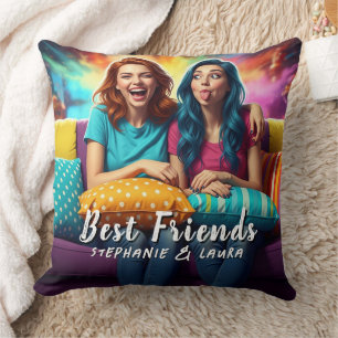 Coussin Meilleures Amies Sœurs Drôles