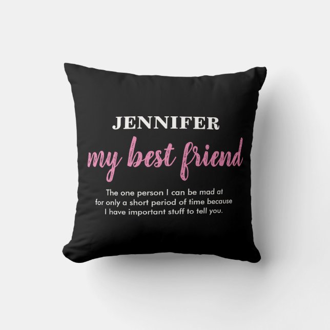 Coussin Meilleurs amis | Amitié (Recto)
