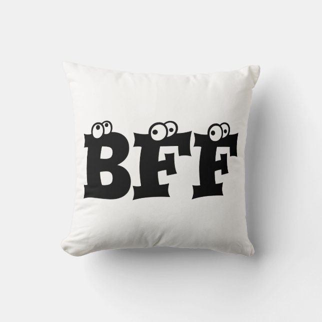 Coussin Meilleurs amis de BFF pour toujours, carreau (Recto)