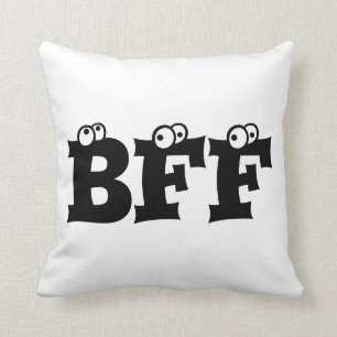 Coussin Meilleurs amis de BFF pour toujours, carreau