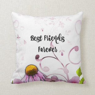 Coussin Meilleurs amis pour toujours, Daisy Graphic Design