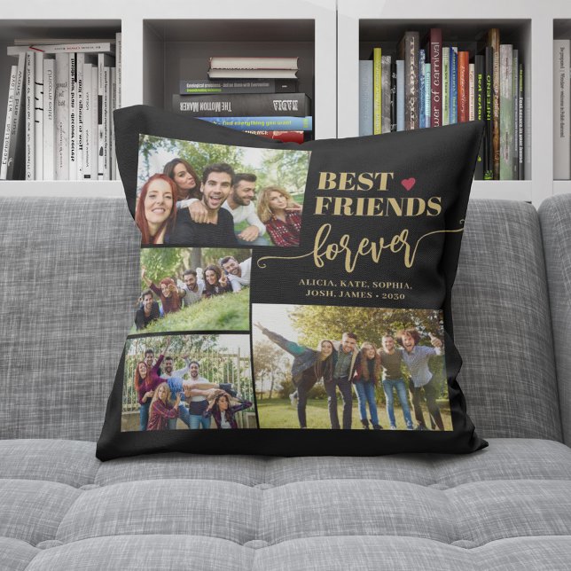 Coussin Meilleurs amis pour toujours personnalisation phot (Créateur téléchargé)