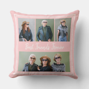 Coussin Meilleurs amis pour toujours Photo personnalisée