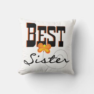 Coussin Meilleurs cadeaux de papillon soeur