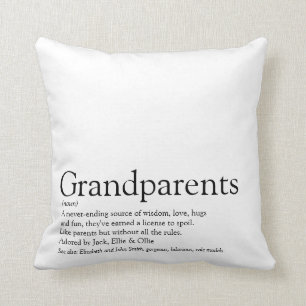 Coussin Meilleurs grands-parents du monde Définition Photo