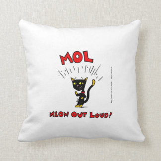 Coussin Mel "mole : Le MEOW FORT" se reposent