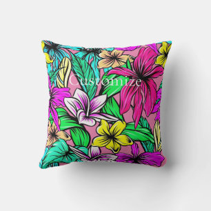 Coussin Mélange de fleurs tropicales Thunder_Cove