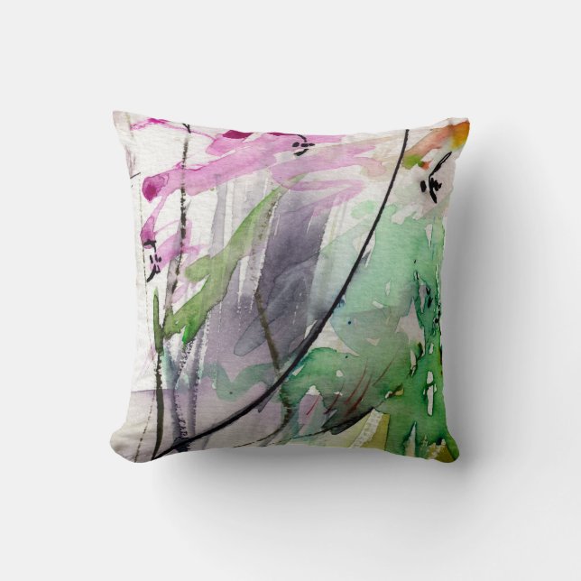 Coussin Mélange et correspondance de conception de l'aquar (Recto)