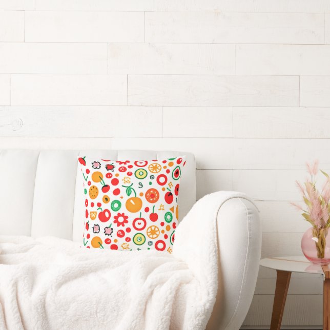 Coussin Mélanges de Motifs de fruits. Commandez dès mainte (Canapé)