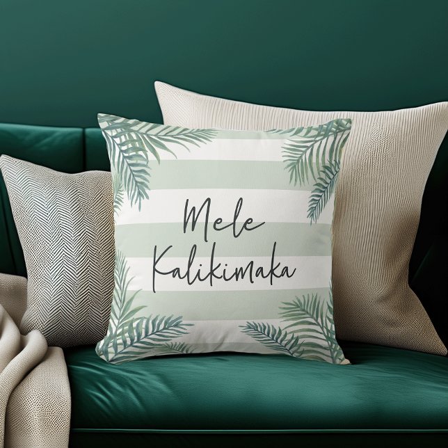 Coussin Mele Kalikimaka | Noël hawaïen (Créateur téléchargé)