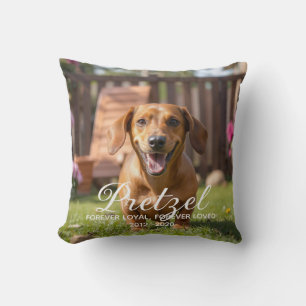 Coussin Mémorial de chien personnalisé Perte d'animal de c