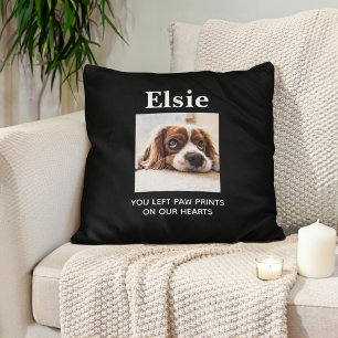 Coussin Mémorial de compagnie à chien Empreintes de pattes