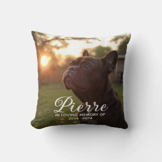 Coussin Mémorial de perte de chien