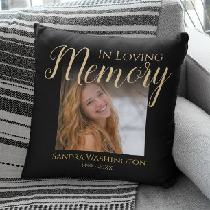 Coussin Mémorial de photo personnalisé