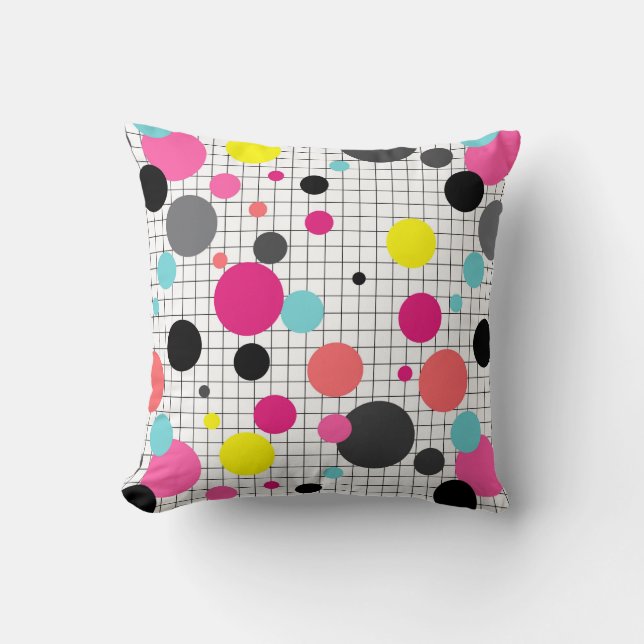 Coussin Memphis pois (Recto)