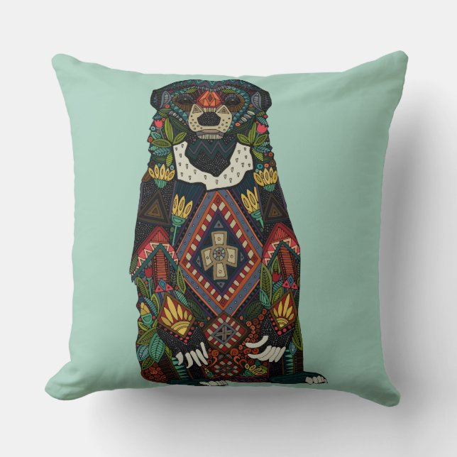 Coussin menthe d'ours du soleil (Recto)