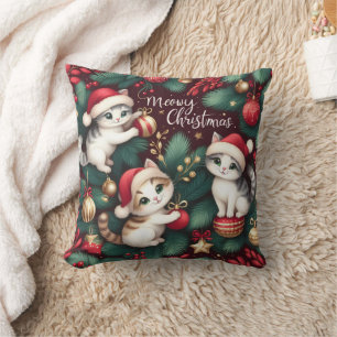 Coussin Meowy Christmas -