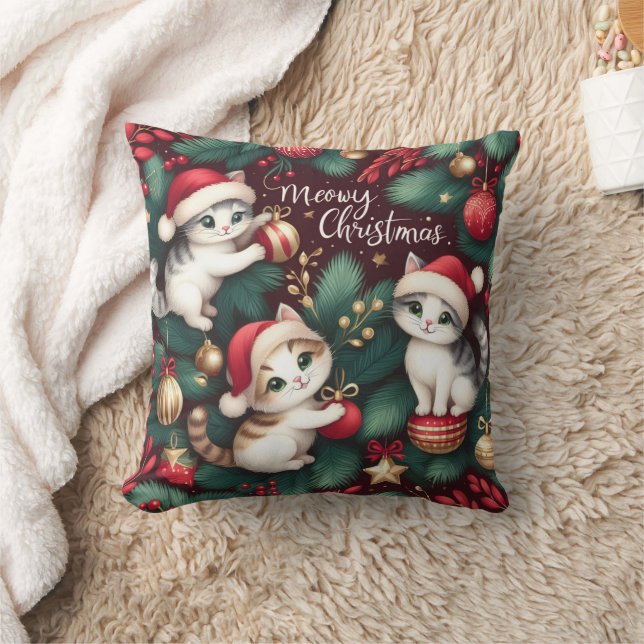 Coussin Meowy Christmas - (Couverture)