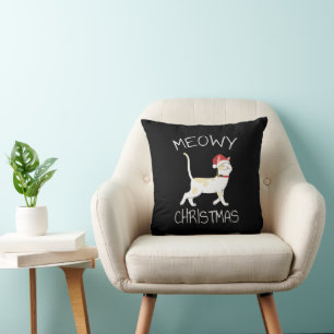 Coussin Meowy Christmas - Funny Christmas 2022