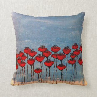 Coussin Mer des pavots