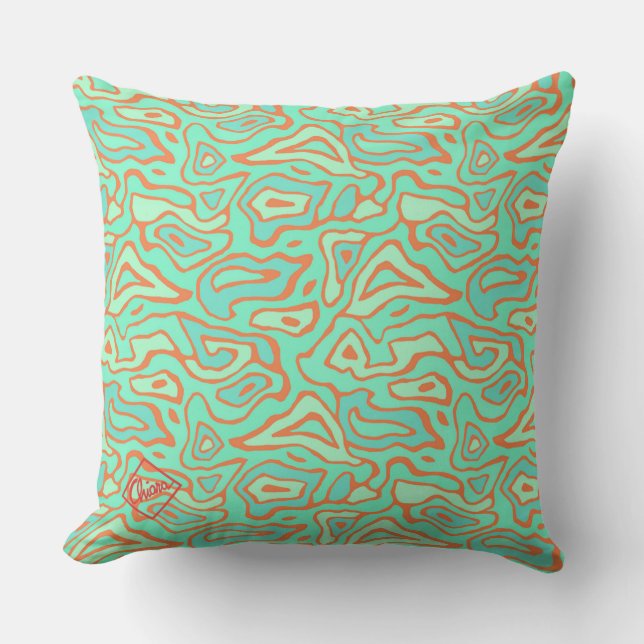 Coussin Mer tropicale (Recto)