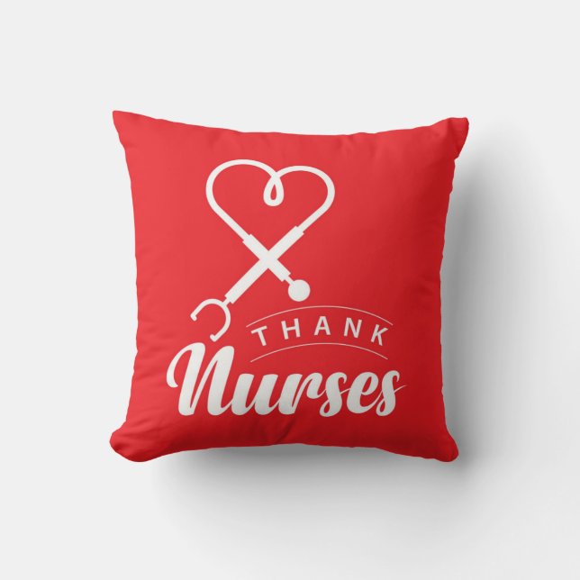 Coussin Merci aux infirmières (Recto)