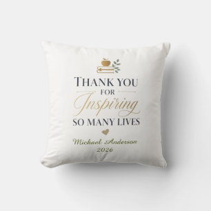 Coussin Merci Professeur Nom Personnalisé