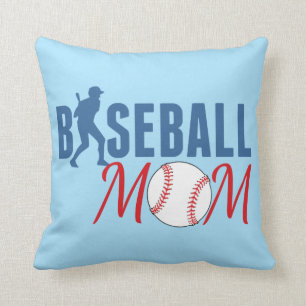Coussin Mère de baseball bleu