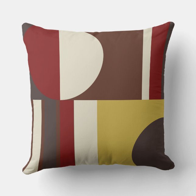 Coussin Merlot Gold Bois et chêne (Verso)
