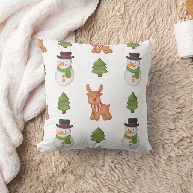 Coussin Merry Christmas family Gathering Set on Warm (Couverture)
