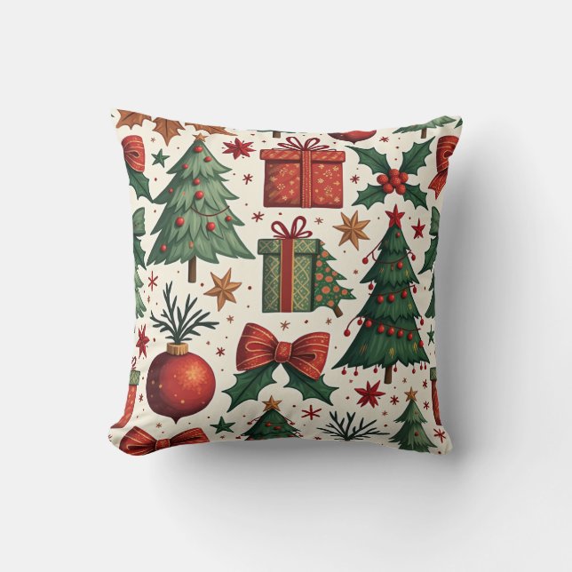 Coussin Merry Christmas Throw Pillow 4 (Recto)