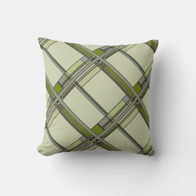 Coussin Merveilleux Green Arts & Artistes Motif géométriqu (Recto)