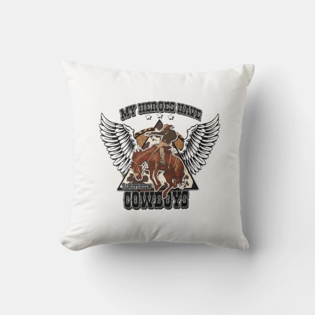 Coussin Mes Héros Ont Toujours Été Des Cowboys (Recto)