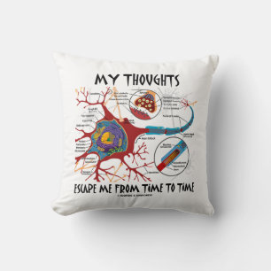 Coussin Mes pensées m'évitent de temps en temps