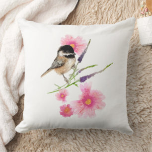 Coussin Mésange à tête noire Art