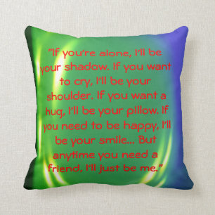 Coussin message d'amitié